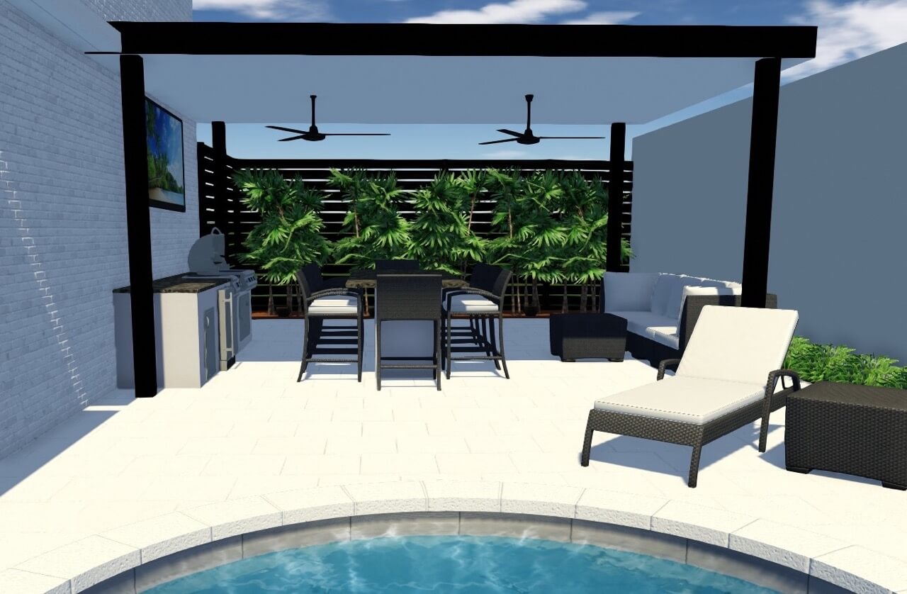 contemporary 3D rendering Large